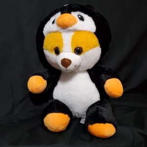 Charming Black and White Penguin Plush Toy